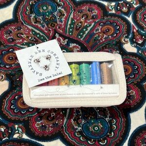 #109. The Savannah bee company bee balm set with case NEW